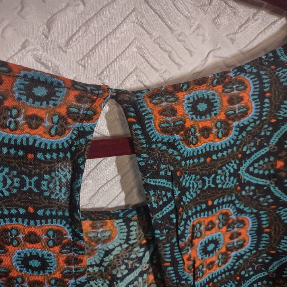 Patrons of Peace Teal Romper - Picture 7 of 11